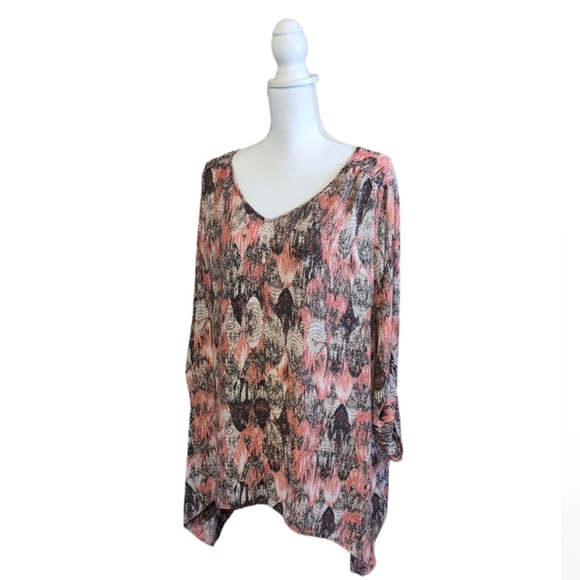 ZAC & RACHEL WOMAN high low swing tunic SZ 2X - Picture 1 of 12